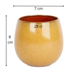 PROOF Gobelet jaune porcelaine 28 cl Ø 7 cm Elements Mustard Outlet
