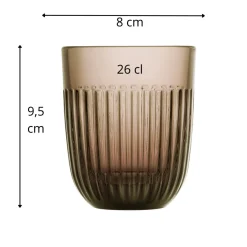 LA ROCHERE Gobelet moka verre pressé 26 cl Ouessant Clearance