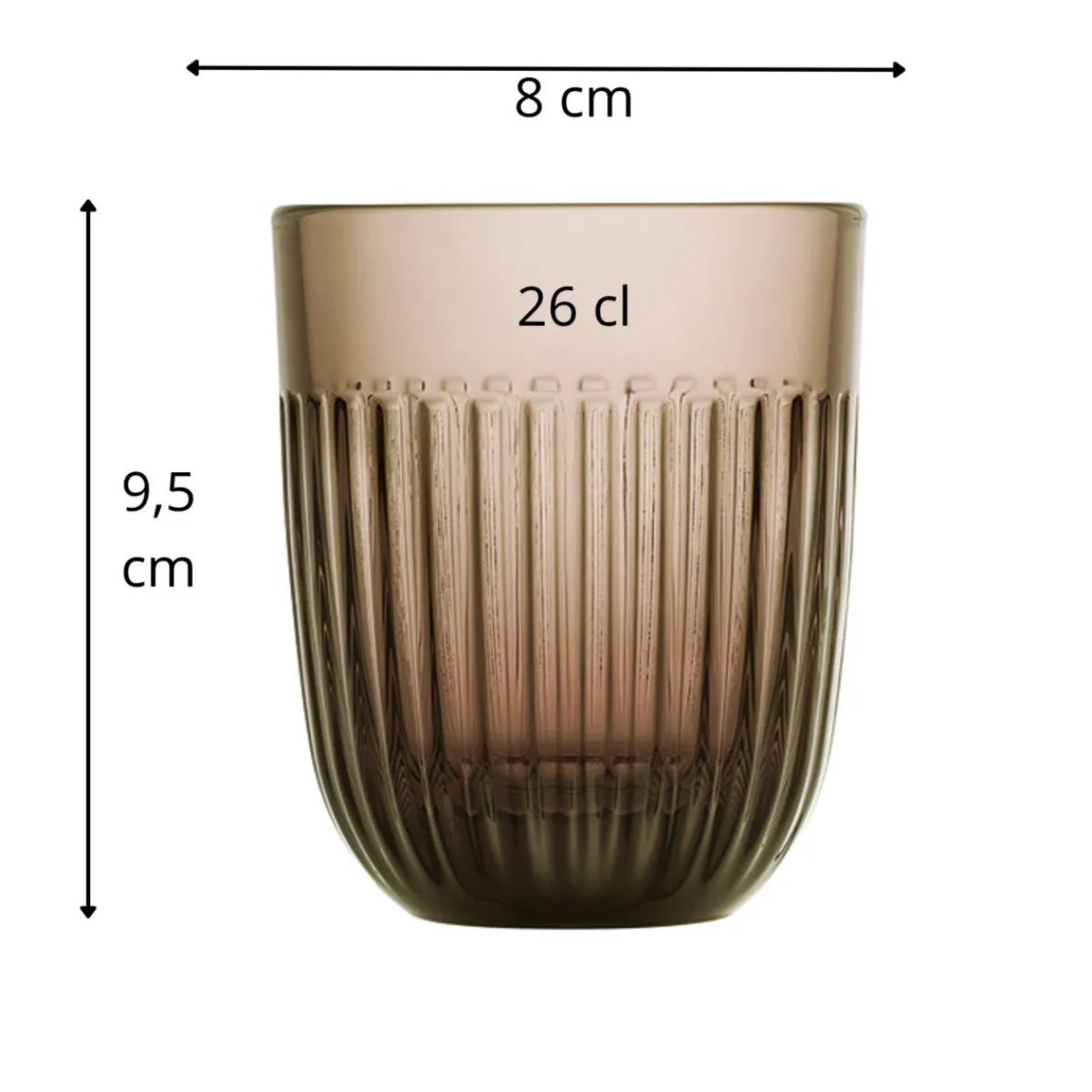 LA ROCHERE Gobelet moka verre pressé 26 cl Ouessant Clearance