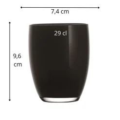 Gobelet noir verre 29 cl Allegro - DEGRENNE New