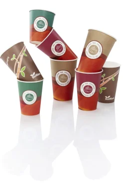 Gobelet orange carton Ø 7 cm 15 cl Hot Cup (100 pièces) - HUHTAMAKI New