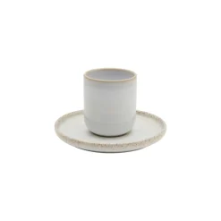 Gobelet rond beige grès émaillé 9 cl Ø 5,5 cm Sand - ACCOLADE Discount