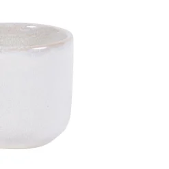 PRO.MUNDI Gobelet rond Beige rosé grès émaillé 9 cl Ø 6,2 cm Pearl Discount