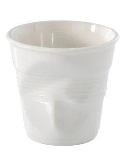 Gobelet rond blanc porcelaine culinaire 8 cl Ø 6,5 cm Froisse - REVOL Discount