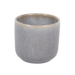 Gobelet rond bleu glacier grès émaillé 9 cl Ø 6,3 cm Snow - PRO.MUNDI Outlet