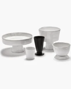 SERAX Gobelet rond ébène grès émaillé Ø 8,5 cm La Mère Discount