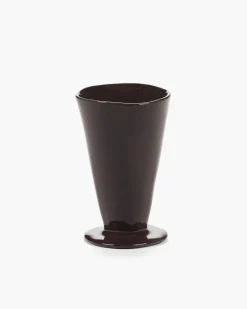 SERAX Gobelet rond ébène grès émaillé Ø 8,5 cm La Mère Discount