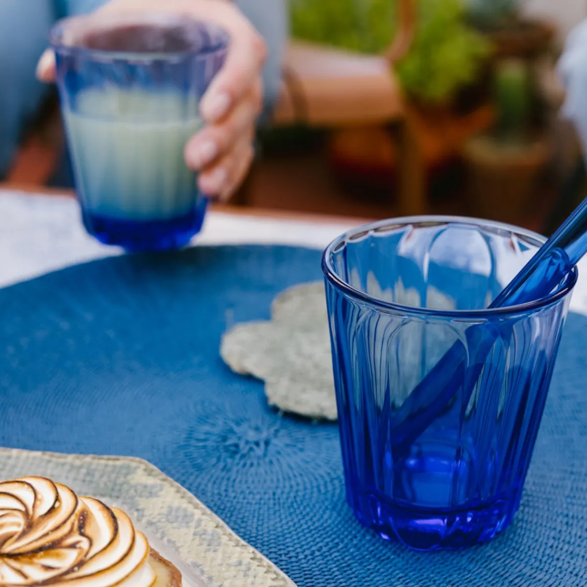 LA ROCHERE Gobelet rond Cobalt verre 28 cl Onde Discount