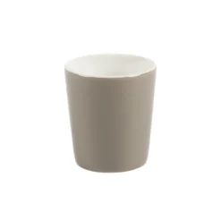 Gobelet rond marron grès émaillé 10 cl Ø 6 cm Prismo - PRO.MUNDI Discount