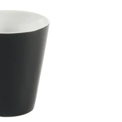 Gobelet rond noir grès émaillé 20 cl Ø 8,5 cm Prismo - PRO.MUNDI Discount