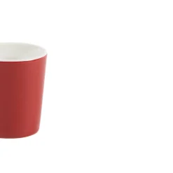Gobelet rond rouge grès émaillé 10 cl Ø 6 cm Prismo - PRO.MUNDI Outlet