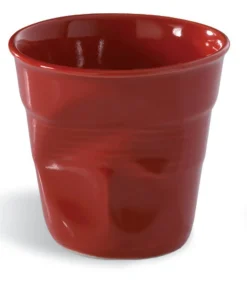 REVOL Gobelet rond rouge piment porcelaine culinaire 8 cl Ø 6,5 cm Froisse Clearance
