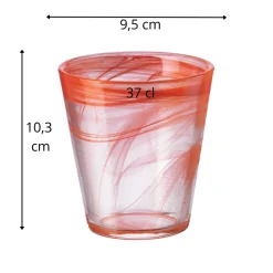 Gobelet rouge verre 37 cl Capri - BORMIOLI ROCCO Best