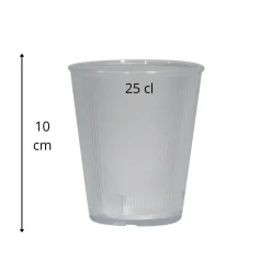 Gobelet strié tritan 25 cl - Aucune Discount