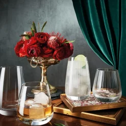 LUIGI BORMIOLI Gobelet strié verre cristallin 40 cl Cocktail Club Sale