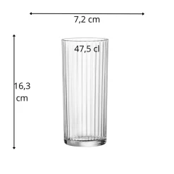 BORMIOLI ROCCO Gobelet tom collins verre cristallin 47,5 cl Exclusiva Discount