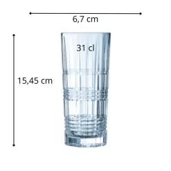 Gobelet tubo verre 31 cl Brixton - ARCOROC Best