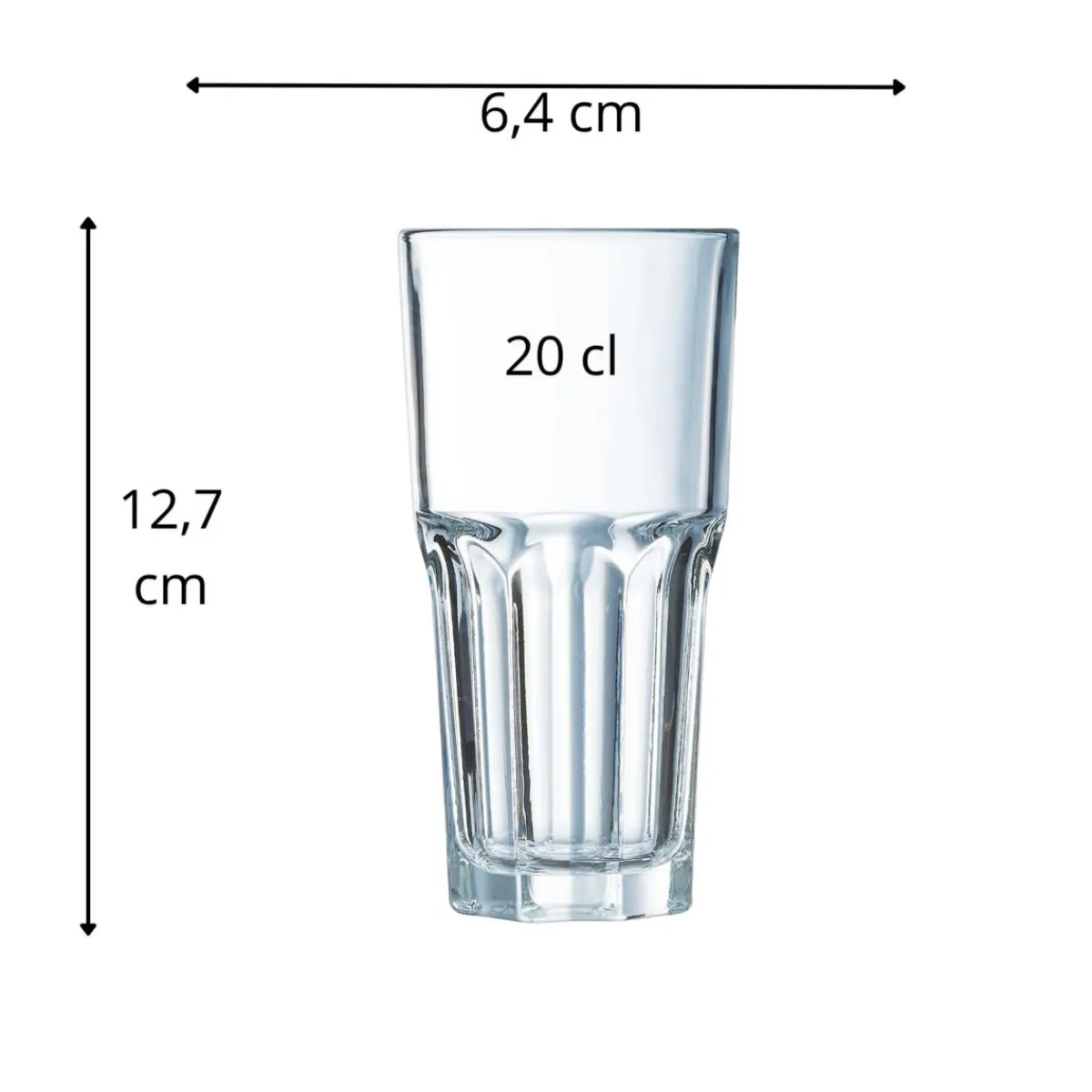 ARCOROC Gobelet tubo verre trempé 20 cl Granity Sale