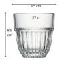Gobelet verre pressé 27 cl Cedrat - LA ROCHERE Outlet