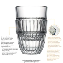 Gobelet verre pressé 27 cl Cedrat - LA ROCHERE Outlet