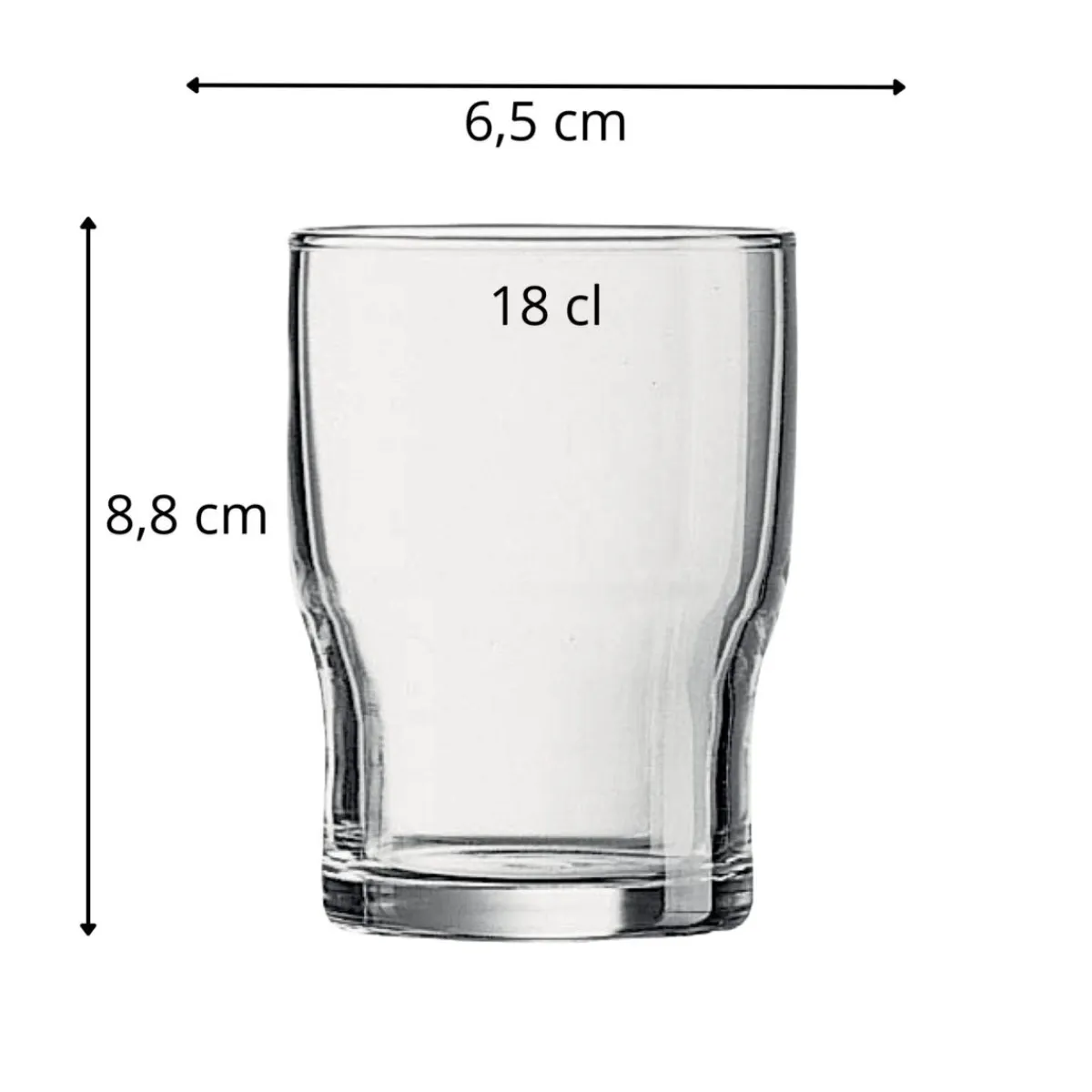 ARCOROC Gobelet verre trempé 18 cl Campus Clearance