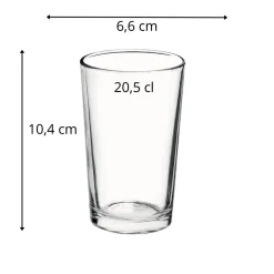 BORMIOLI ROCCO Gobelet verre trempé 20,5 cl Cana Lisa
