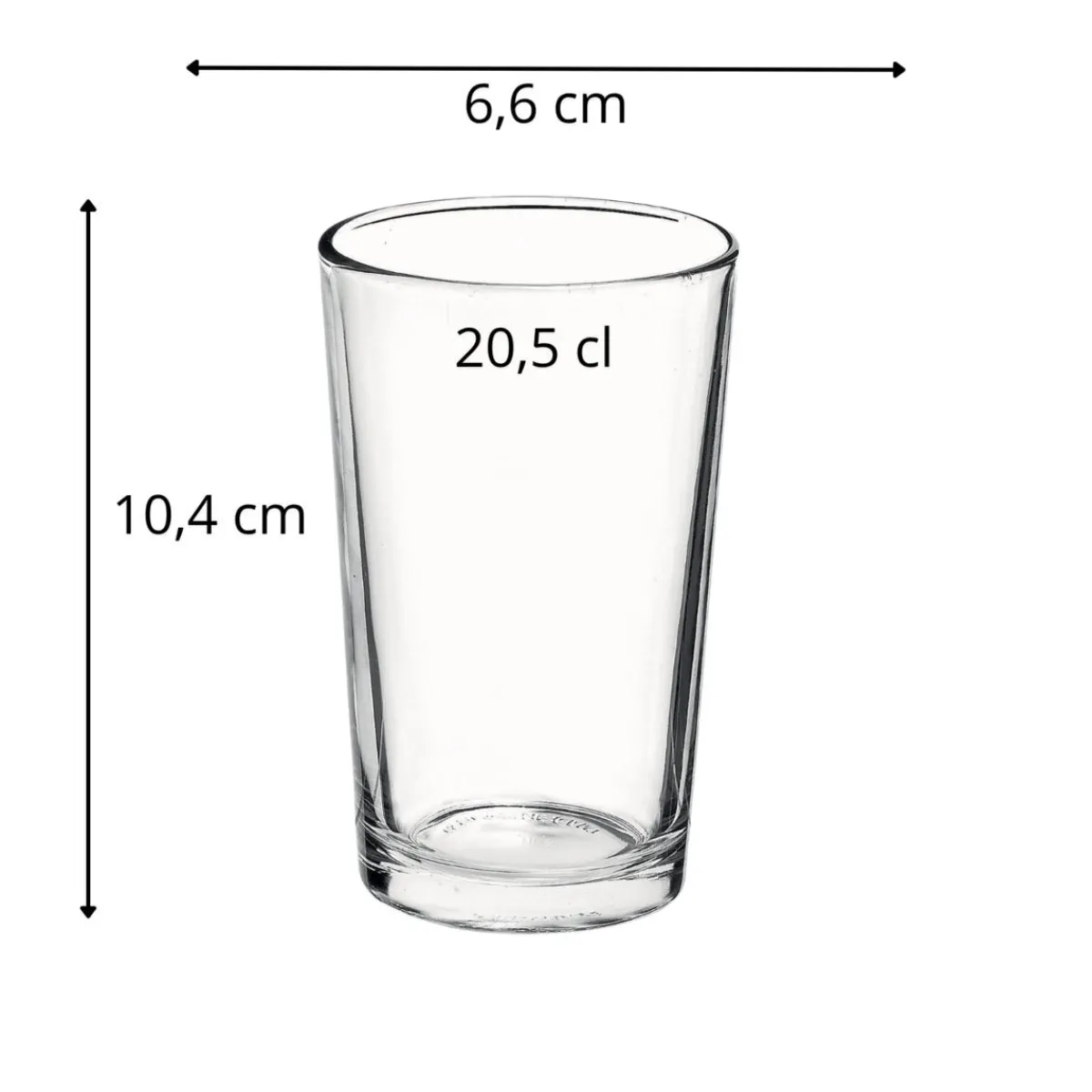 BORMIOLI ROCCO Gobelet verre trempé 20,5 cl Cana Lisa