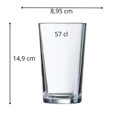 ARCOROC Gobelet verre trempé 57 cl Conique Best
