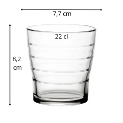 BORMIOLI ROCCO Gobelet verre trempé 22 cl Habana Discount