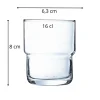 ARCOROC Gobelet verre trempé 16 cl Log Sale