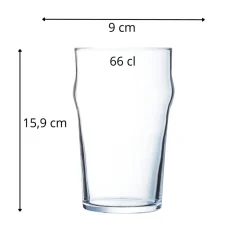 Gobelet verre trempé 66 cl Nonic - ARCOROC Discount