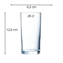 ARCOROC Gobelet verre trempé 28 cl Princesa Clearance