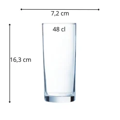 ARCOROC Gobelet verre trempé 48 cl Princesa Discount
