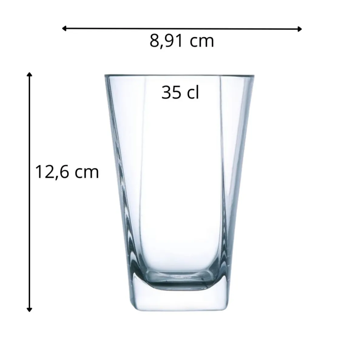 Gobelet verre trempé 35 cl Prysm - ARCOROC Clearance