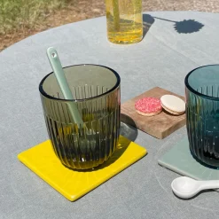 LA ROCHERE Gobelet vert verre pressé 26 cl Ouessant Hot