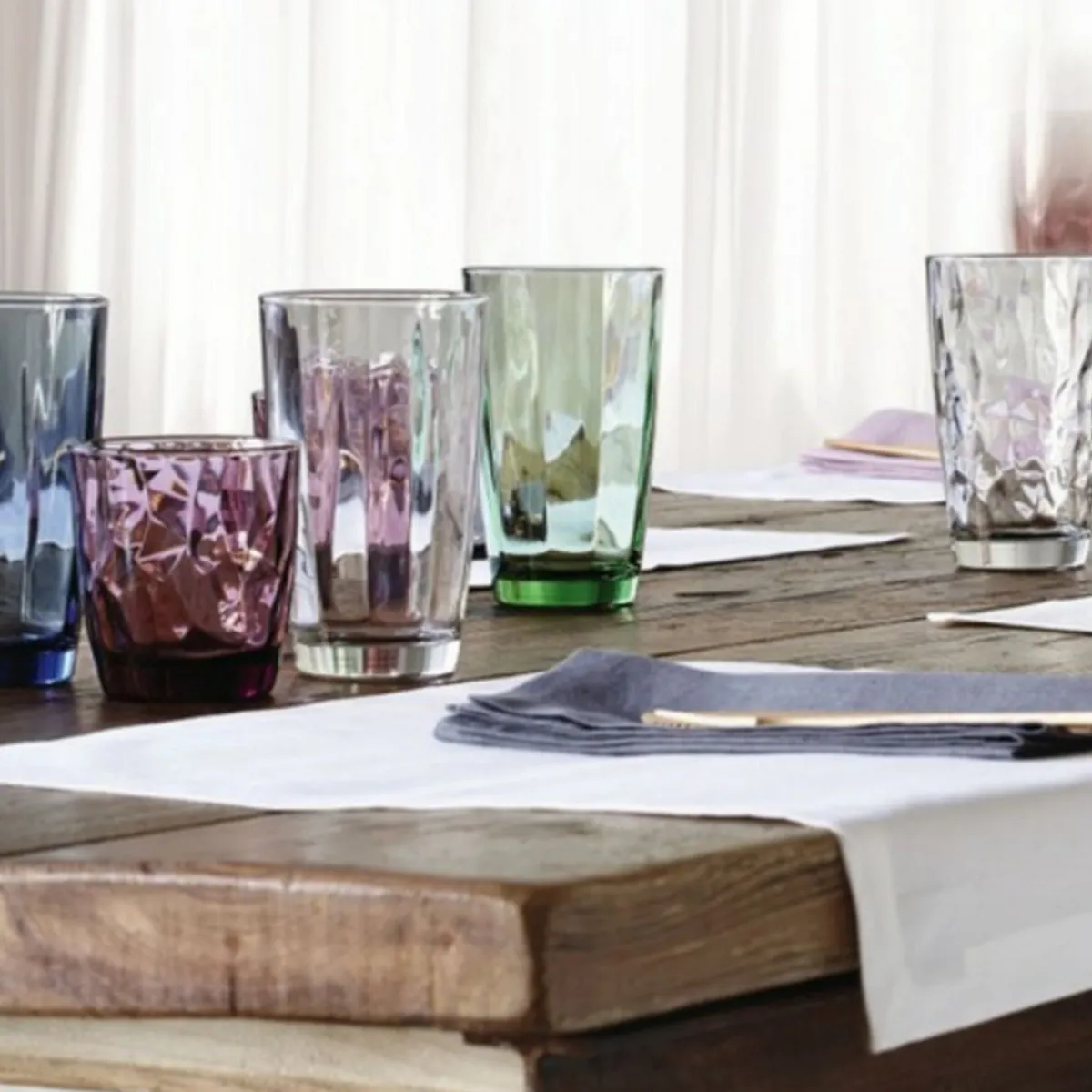 Gobelet violet verre 30,5 cl Diamond - BORMIOLI ROCCO New