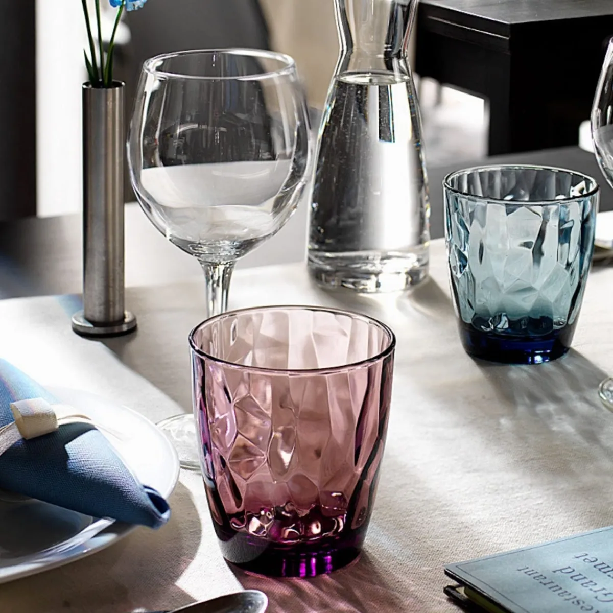 Gobelet violet verre 30,5 cl Diamond - BORMIOLI ROCCO New