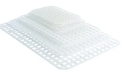 Grille pour bac plat 5L rectangulaire blanc plastique 37,2 cm x 8 mm - GILAC Sale