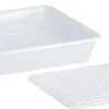 GILAC Grille pour bac plat 2L rectangulaire blanc plastique 8 mm x 15,4 cm Outlet