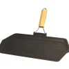 Grill rectangulaire fonte d'acier 33,5x19,5 cm - Aucune New