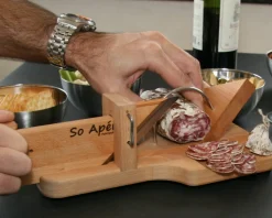 Guillotine à saucisson bois 28x15,5x10,5 cm Sans virole - Aucune Outlet