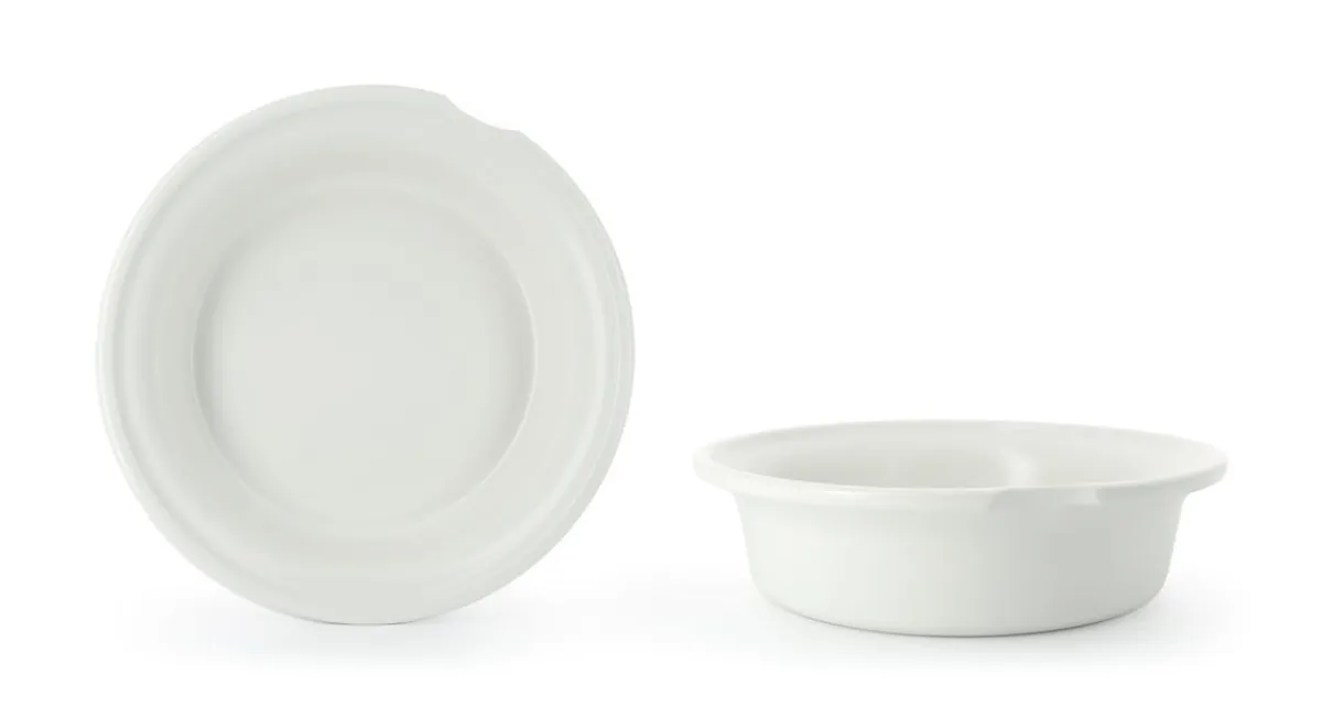 REVOL Insert bain-marie rond blanc porcelaine culinaire Ø 26,5 cm ution 2