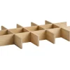 APS Insert pour caisse GN1/1 avec 15 compartiments chêne 50,5x30x6 cm Valo Online