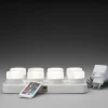 Kit de 8 bougies à led blanc Ø 5 cm 4,8 cm - DUNI Clearance