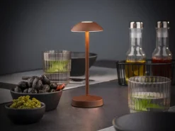 APS Lampe led brun Ø 7,5 cm 20,5 cm Alva Discount