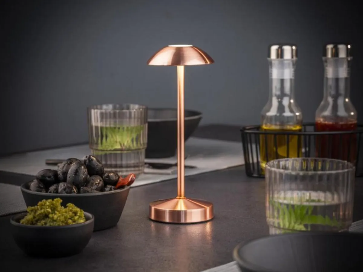 Lampe led cuivre Ø 7,5 cm 20,5 cm Alva - APS New