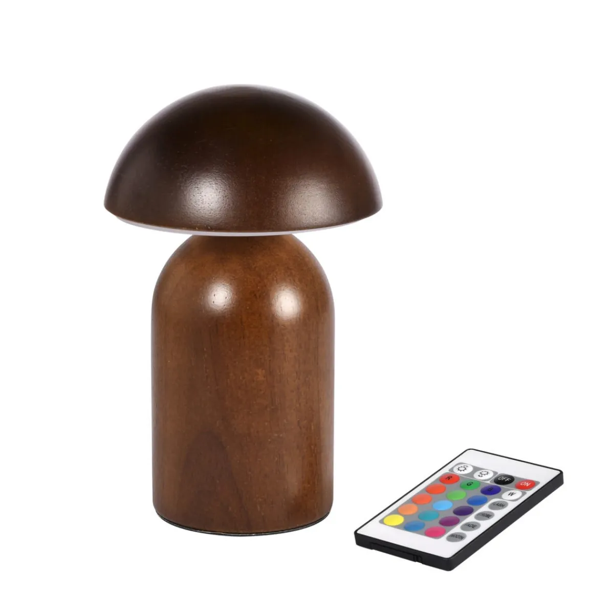 Lampe à led marron bois Ø 120 mm 180 mm - DUNI Online