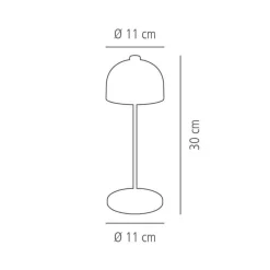 Lampe led or Ø 11 cm 30 cm Joseph - APS Online