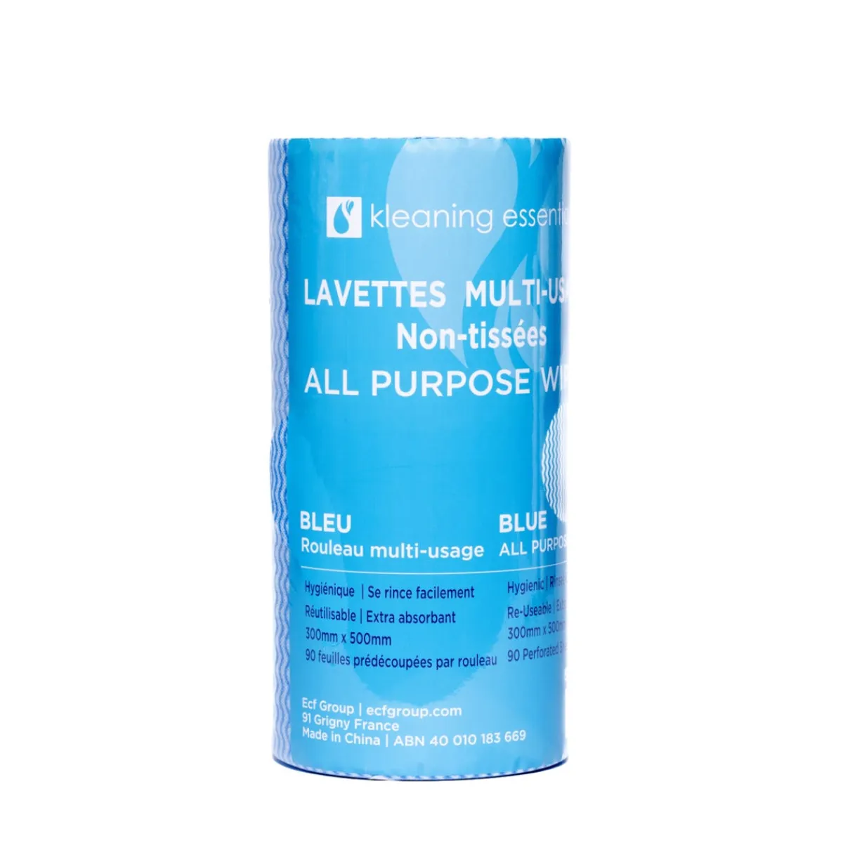 KLEANING ESSENTIALS Lavette non tissée bleu viscose 50x30 cm Outlet