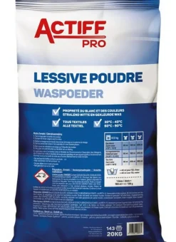 Lessive poudre tous textiles 20kg - Aucune Sale